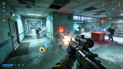 反恐精英全球攻势游戏场景 - 第一人称射击视角下的竞技地图